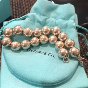 Tiffany hardwear silver ball bracelet